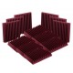 SET Auralex Acoustics 2" StudioFoam Wedges Burgundy